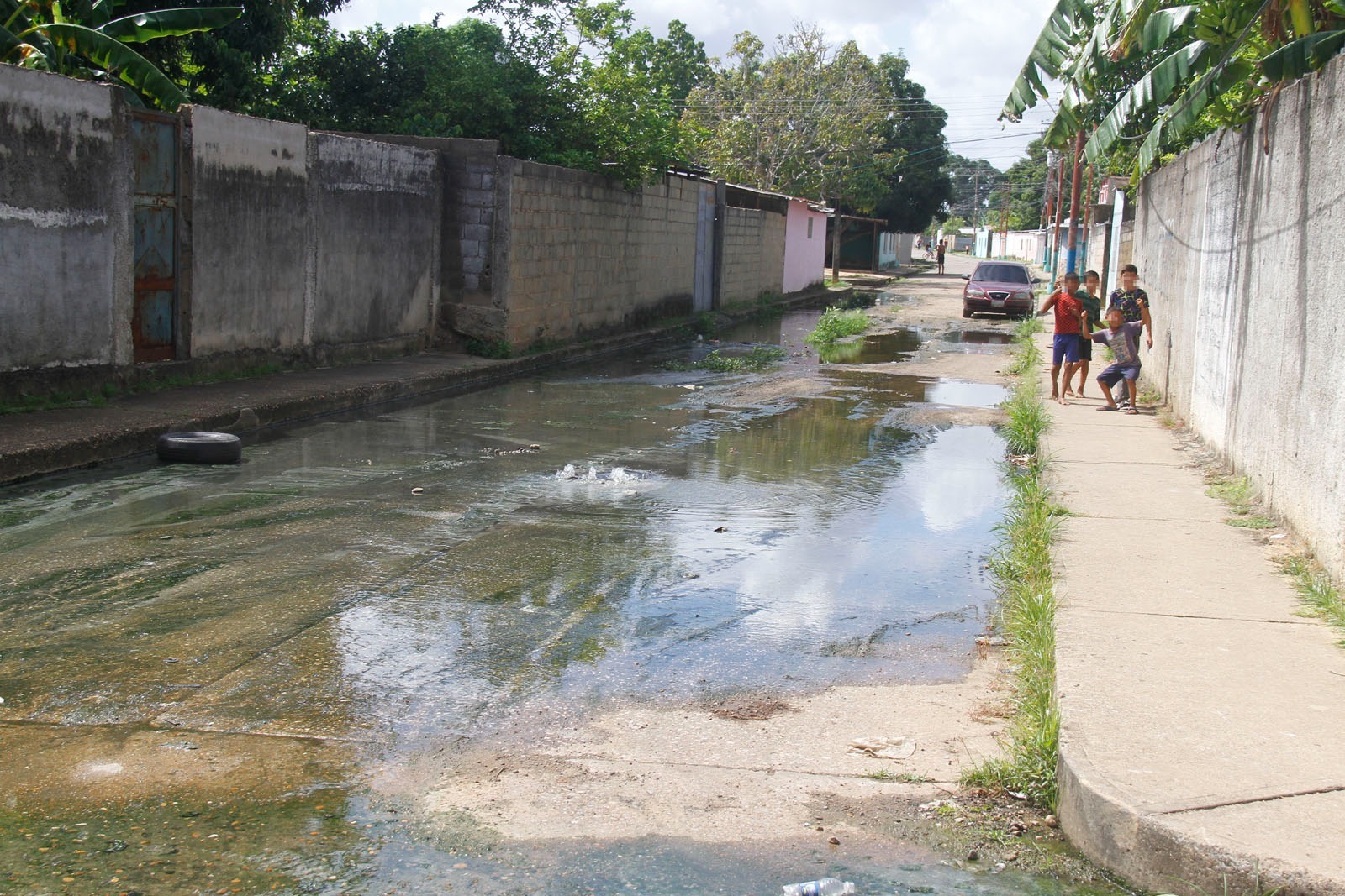 En el Barrio Morichal de Maturín se ahogan entre aguas piches, gusanos, zancudos, y nadie resuelve